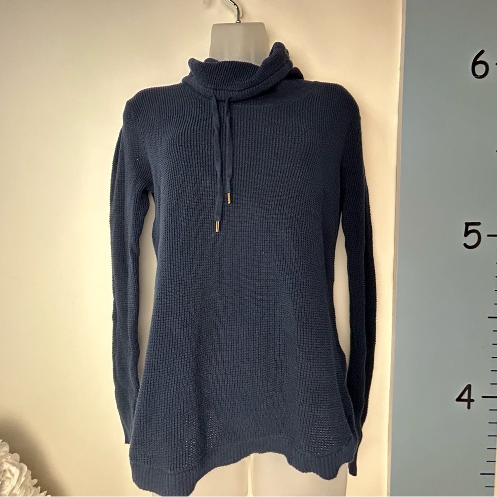 Lauren Ralph Lauren Dark Blue Cowl Neck Sweater Medium